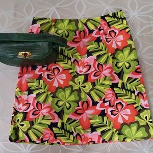 Floral Talbots Pencil Skirt